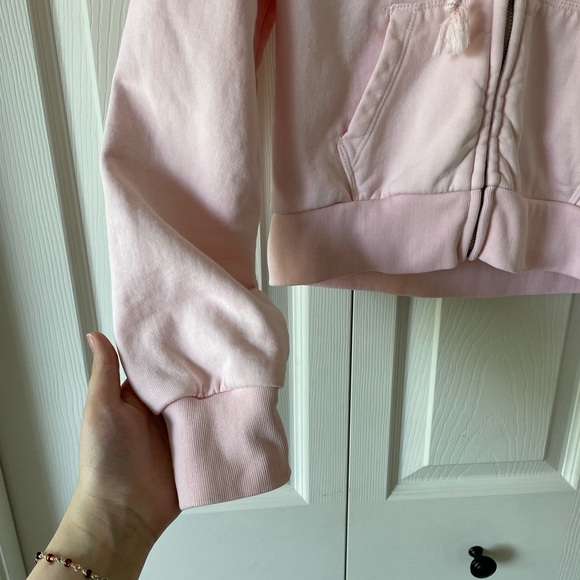 Brandy Melville John Galt Crystal Hoodie Pink, OS - Picture 9 of 11